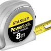 Stanley Powerlock Μετροταινία με Αυτόματη Επαναφορά 25mm x 8m