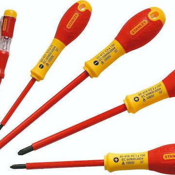 Stanley Σετ 6 Κατσαβίδια Ηλεκτρολόγου VDE 1000V με 6 Εναλλασσόμενες Μύτες