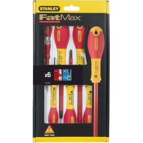 Stanley Σετ 6 Κατσαβίδια Ηλεκτρολόγου VDE 1000V με 6 Εναλλασσόμενες Μύτες