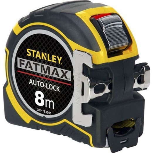 Stanley FatMax Autolock Μετροταινία με Αυτόματη Επαναφορά και Μαγνήτη 32mm x 8m