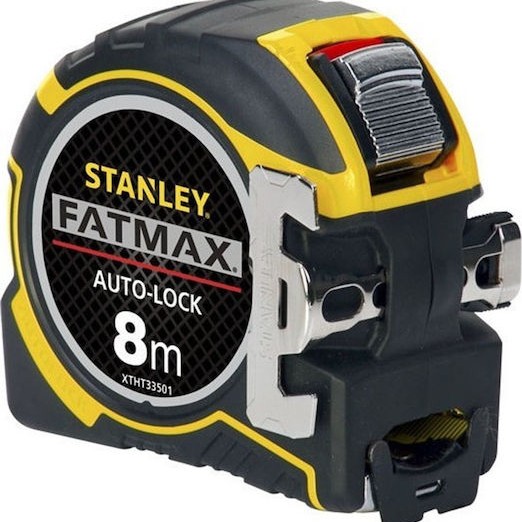 Stanley FatMax Autolock Μετροταινία με Αυτόματη Επαναφορά και Μαγνήτη 32mm x 8m