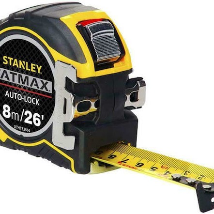 Stanley FatMax Autolock Μετροταινία με Αυτόματη Επαναφορά και Μαγνήτη 32mm x 8m