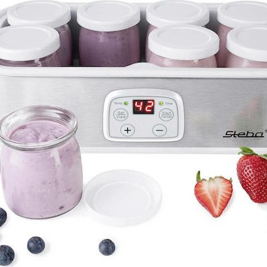 Steba JM 3 Γιαουρτομηχανή με Βαζάκια 1.4lt Ασημί 30W