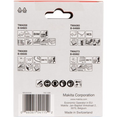 Makita Αναλώσιμα Πολυεργαλείων 4τμχ B-67496