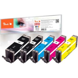 Peach Πακέτο Συμβατών Μελανιών Εκτυπωτή InkJet Canon PGI-580XXL/CLI-581XXL Πολλαπλό (Color) / Μαύρο