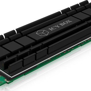 Icy Box Heat Sink for M.2 2280 SSD Ψύξη Μ.2 SSD Μαύρο