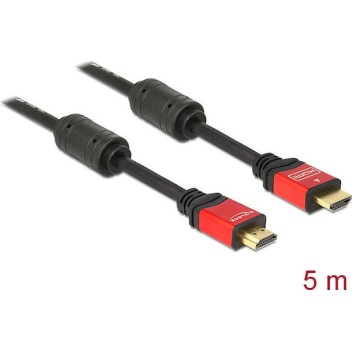 DeLock HDMI 1.3 Cable HDMI male - HDMI male 5m Μαύρο