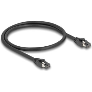 DeLock S/FTP Cat.8.1 Καλώδιο Δικτύου Ethernet 0.5m Μαύρο 1τμχ