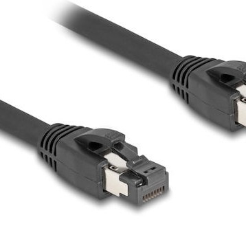 DeLock S/FTP Cat.8.1 Καλώδιο Δικτύου Ethernet 0.5m Μαύρο 1τμχ
