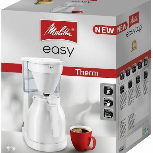 Melitta Easy Therm Καφετιέρα Φίλτρου 1080W White