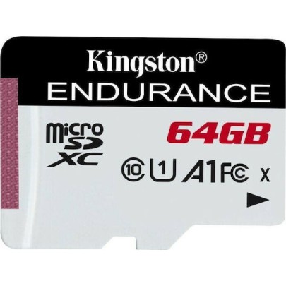 Kingston Endurance microSDXC 64GB Class 10 U1 V10 A1 UHS-I