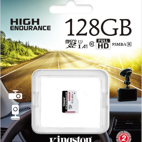 Kingston Endurance microSDXC 128GB Class 10 U1 V10 A1 UHS-I
