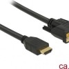 DeLock Cable DVI-D male - HDMI male 2m Μαύρο (85654)