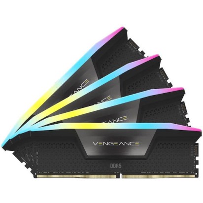 Corsair Vengeance RGB DDR5 64GB RAM με 4x16GB Modules και Ταχύτητα 6000 για Desktop