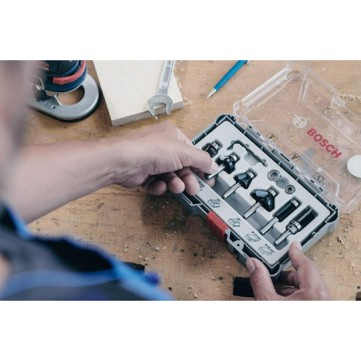 Bosch Σετ Φρέζες Καρβιδίου για Διαμόρφωση Ακμών σε Ξύλο 6mm 6τμχ