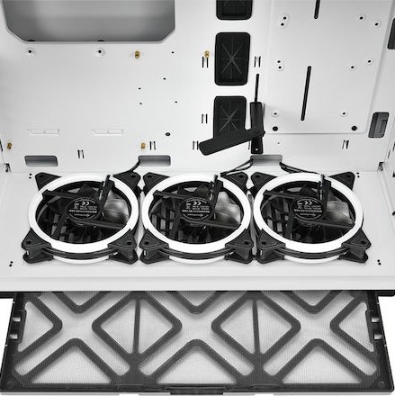 Sharkoon Pure Steel RGB Gaming Midi Tower Κουτί Υπολογιστή με Πλαϊνό Παράθυρο Λευκό