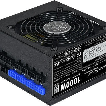 Silverstone ST1000-PTS 1000W Μαύρο Τροφοδοτικό Υπολογιστή Full Modular 80 Plus Platinum
