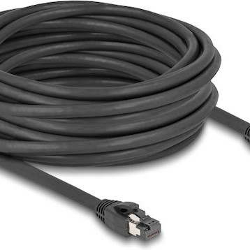 DeLock S/FTP Cat.8.1 Καλώδιο Δικτύου Ethernet 10m Μαύρο