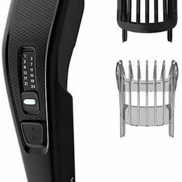 Philips Series 3000 Κουρευτική Μηχανή Ρεύματος Black HC3510/15