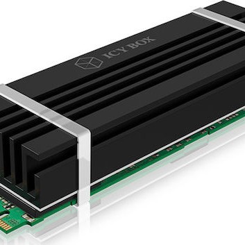 Icy Box Heat Sink for M.2 2280 SSD Ψύξη Μ.2 SSD Μαύρο