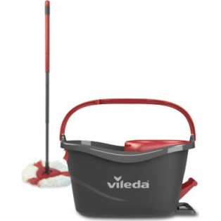 Vileda Περιστρεφόμενη Σετ Κουβάς με Σφουγγαρίστρα με Μικροίνες Easy Wring & Clean Turbo 151153