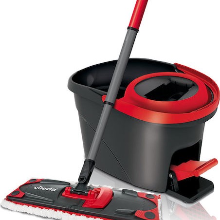 Vileda Σετ Κουβάς με Σφουγγαρίστρα με Ενσωματωμένο Σύστημα Στυψίματος Ultramat Turbo 163425