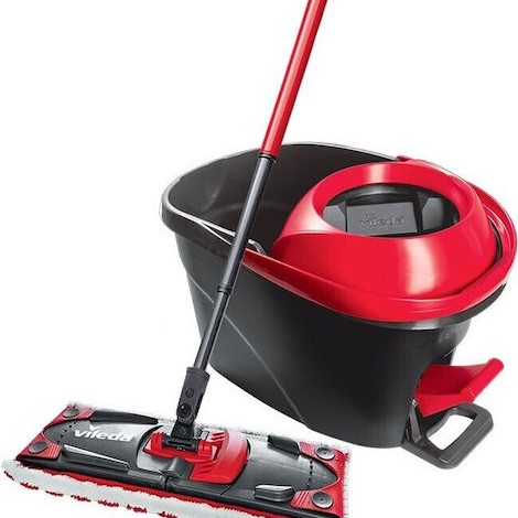 Vileda Σετ Κουβάς με Σφουγγαρίστρα με Ενσωματωμένο Σύστημα Στυψίματος Ultramat Turbo 163425