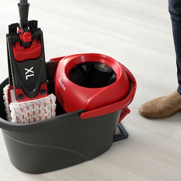 Vileda Σετ Κουβάς με Σφουγγαρίστρα με Μικροίνες Ultramat Turbo Xl Mop Dry&wet 163427