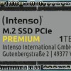 Intenso Premium SSD 1TB M.2 NVMe PCI Express 3.0