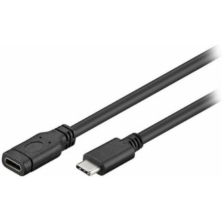 Goobay Regular USB 3.1 Cable USB-C male - USB-C female Μαύρο 1m (055-1152)