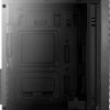 Aerocool Streak Gaming Midi Tower Κουτί Υπολογιστή με Πλαϊνό Παράθυρο και RGB Φωτισμό Μαύρο