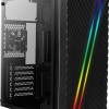 Aerocool Streak Gaming Midi Tower Κουτί Υπολογιστή με Πλαϊνό Παράθυρο και RGB Φωτισμό Μαύρο
