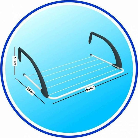 Vileda Express Απλώστρα Κρεμαστή από Αλουμίνιο για το Μπαλκόνι με Μήκος Απλώματος 3m