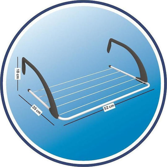 Vileda Express Απλώστρα Κρεμαστή από Αλουμίνιο για το Μπαλκόνι με Μήκος Απλώματος 3m