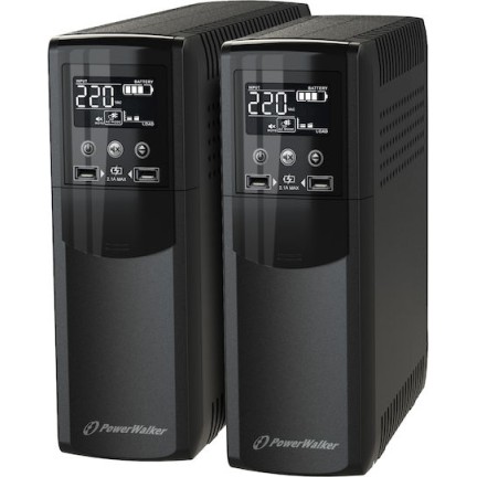 Powerwalker VI 1000 CSW UPS Line-Interactive 1000VA 600W με 4 Schuko Πρίζες