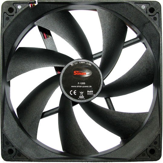 Inter-Tech F-120-S Case Fan με Σύνδεση 3-Pin