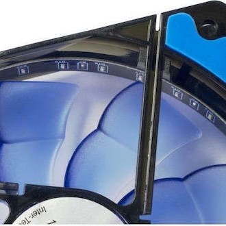 Inter-Tech L-12025 Case Fan με Μπλε Φωτισμό και Σύνδεση 3-Pin / 4-Pin Molex Μπλε