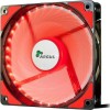 Inter-Tech L-12025 Case Fan με Κόκκινο Φωτισμό και Σύνδεση 3-Pin / 4-Pin Molex