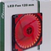 Inter-Tech L-12025 Case Fan με Κόκκινο Φωτισμό και Σύνδεση 3-Pin / 4-Pin Molex