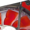 Inter-Tech L-12025 Case Fan με Κόκκινο Φωτισμό και Σύνδεση 3-Pin / 4-Pin Molex