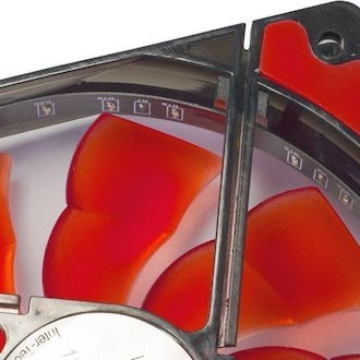 Inter-Tech L-12025 Case Fan με Κόκκινο Φωτισμό και Σύνδεση 3-Pin / 4-Pin Molex