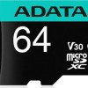 Adata Premier Pro microSDXC 64GB Class 10 U3 V30 A2 UHS-I με αντάπτορα