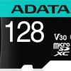 Adata Premier Pro SDXC 128GB Class 10 U3 V30 A2 UHS-I με αντάπτορα