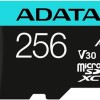 Adata Premier Pro microSDXC 256GB Class 10 U3 V30 A2 UHS-I με αντάπτορα