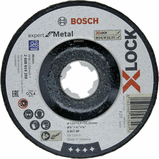 Bosch X-Lock Expert for Metal Δίσκος Λείανσης Μετάλλου 125mm