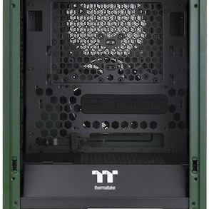 Thermaltake The Tower 200 Mini Chassis Gaming Mini Tower Κουτί Υπολογιστή με Πλαϊνό Παράθυρο Racing Green