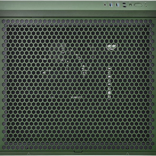 Thermaltake The Tower 200 Mini Chassis Gaming Mini Tower Κουτί Υπολογιστή με Πλαϊνό Παράθυρο Racing Green