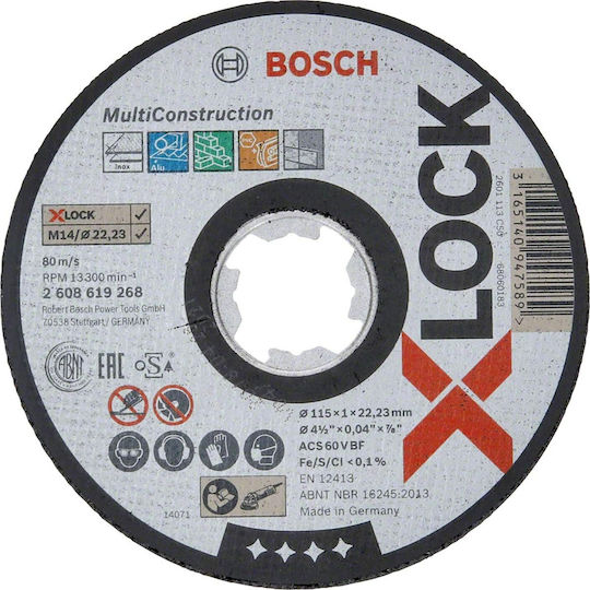 Bosch Expert for Multi Material Δίσκος Κοπής Δομικών Υλικών 115mm 2608619268