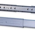 Inter-Tech 1U Telescopic Rails 650mm Γκρι