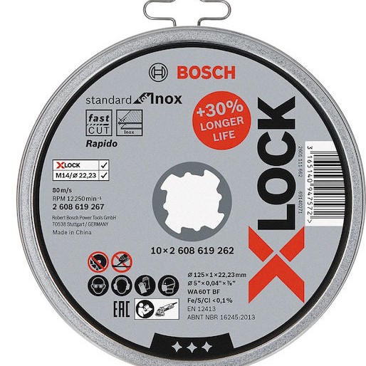 Bosch X-Lock Standard Δίσκος Κοπής Μετάλλου 25mm 2608619262